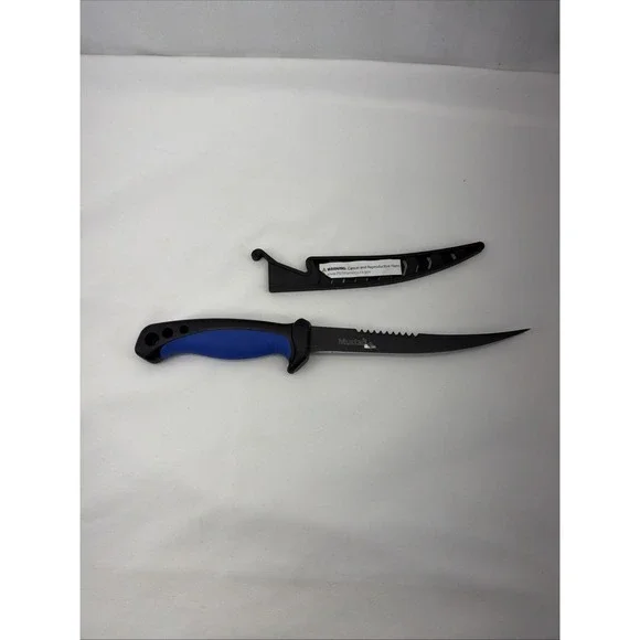 Mustad Filetiermesser Teflon beschichtet 15,24cm Anglemesser Angelmesser