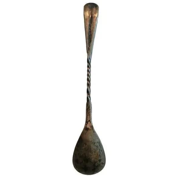Antique Twisted Handle NF Silver Co 1877‎  Egg Spoon