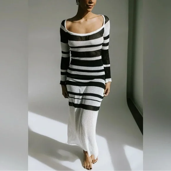 Brand New❣️ COTTON KNIT MAXI DRESS/COVERUP