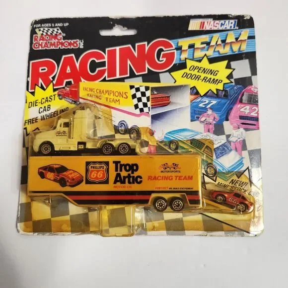 NASCAR 1991 Racing Champions Micro Team Transporter #66 Trop Artic  W Mini Car