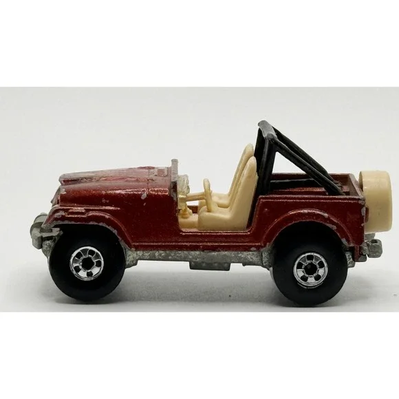 Hot Wheels 1981 Jeep CJ-7 1:64 Brown Malaysia‎ (NO WINDSHIELD)