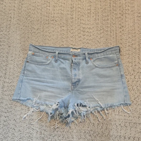 Madewell Buttonfly Relaxed Denim Shorts