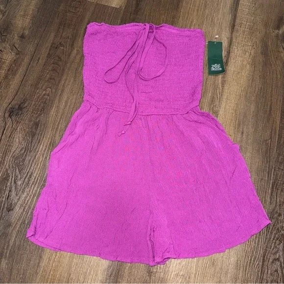 NWT Target Wild Fable Violet Swim Coverup Romper