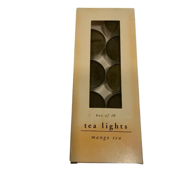 Rare Pier 1 imports Mango tea set of 9 tea lights