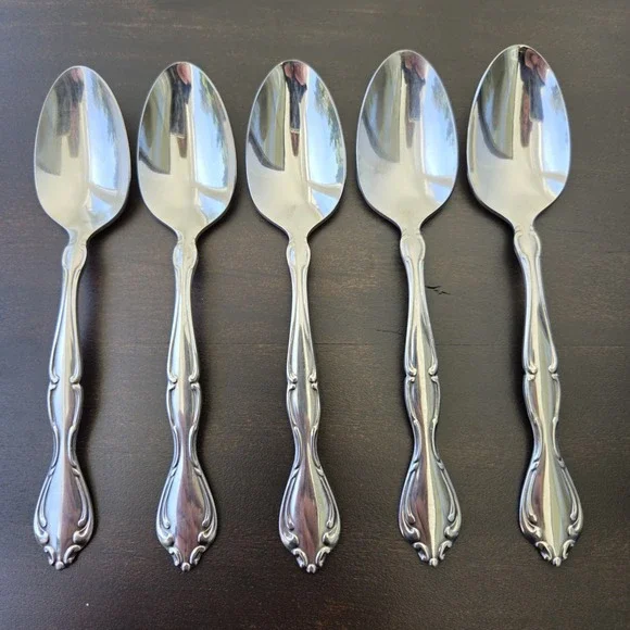 Set Of 5 Oneida Community Cantata Pattern Stainless Steel 6