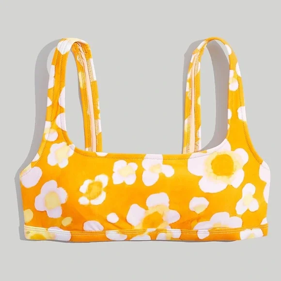 Madewell | Second Wave Balconette Bikini Top in Watercolor Floral