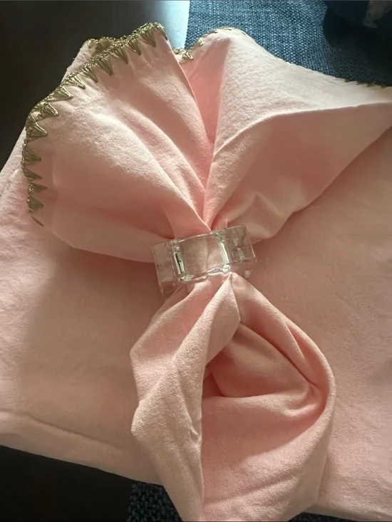 Pier 1 (4) Pink Cotton Placemat Napkins