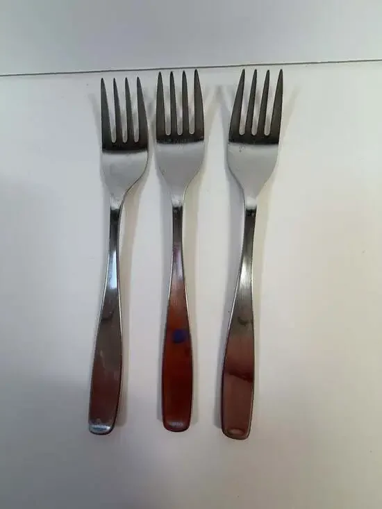 Set of 3 WMF Cromargan Line Germany Stainless Steel Salad Forks