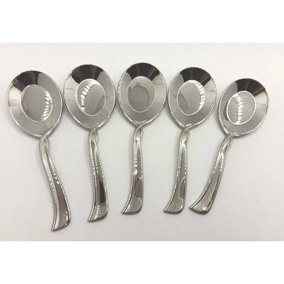 Lenox Simply Fine Twist Mini / Sample Spoon 5 Piece Set 18/10 Stainless Rare