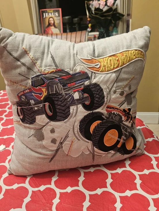 HOT WHEELS PILLOW, RARE, VINTAGE HOT WHEELS PILLOW, Pottery Barn Pillow, 16