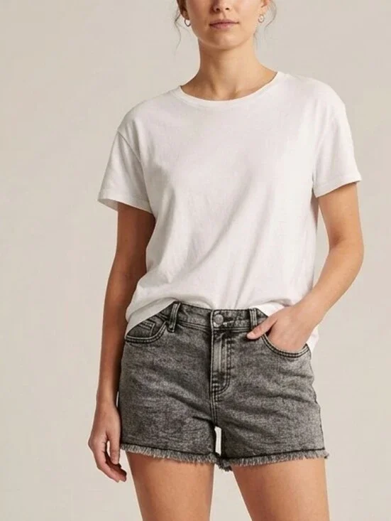 Venus Black Denim Jean Shorts
