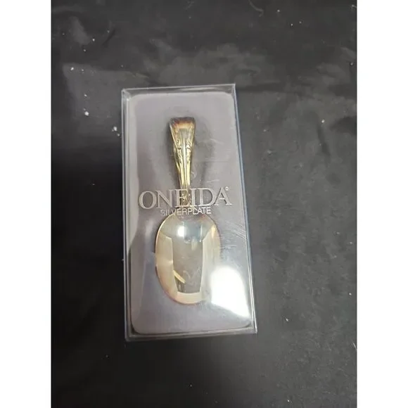 Silverplated Oneida Harmony Bent Baby Spoon William Rogers Vintage‎ Made In USA