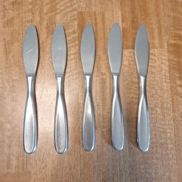 5 pcs Retroneu Tivoli Contour Satin 18/10 Stainless 8 1/4