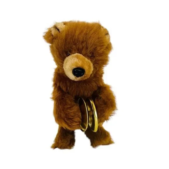 Bear Max Carl Original Playing Cymbals Wind Up Toy‎ Works Well West Germany VTG
