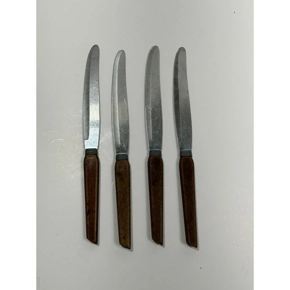 Englishtown Stainless Set Of 4 Knives Hollo Honed Made In The USA Knife