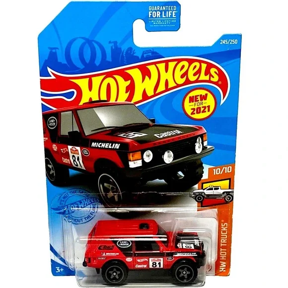 Hot Wheels Range Rover Classic 245/250 HW Hot Trucks 10/10 Red 1:64 SUV NIP 2021