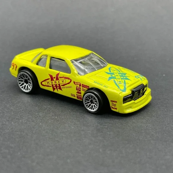 Hot Wheels #97 Morey Buick Stocker Yellow Race Car Diecast 1/64 Scale Loose
