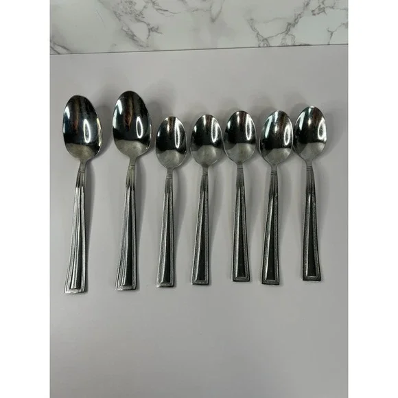 Pfaltzgraff Miranda Set of 7 Spoons -5 Teaspoons 7