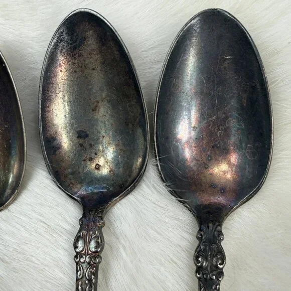 Set of Four 1847 Rogers Bros. Silver-Plated Teaspoons