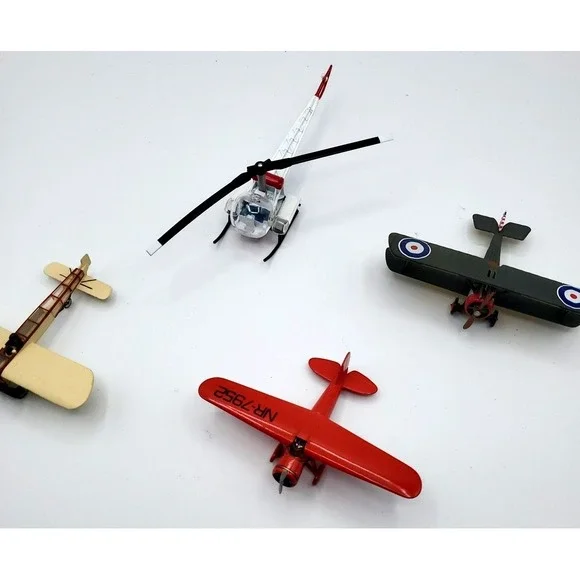 Corgi Diecast Plane Set Of 3 and Bonus Bell Helicopter 47‎ Flight lot of 4