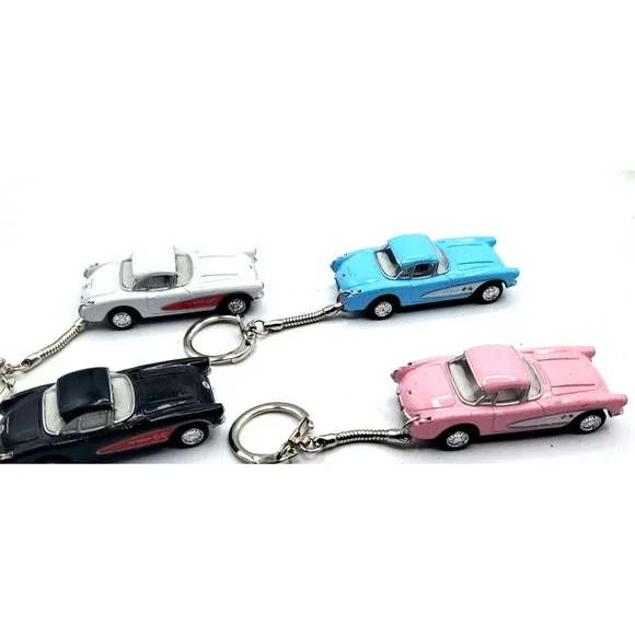 1957 Chevrolet Corvette Diecast Pull Back‎ Action Key Chain 1:64 Kinsmart lot 4