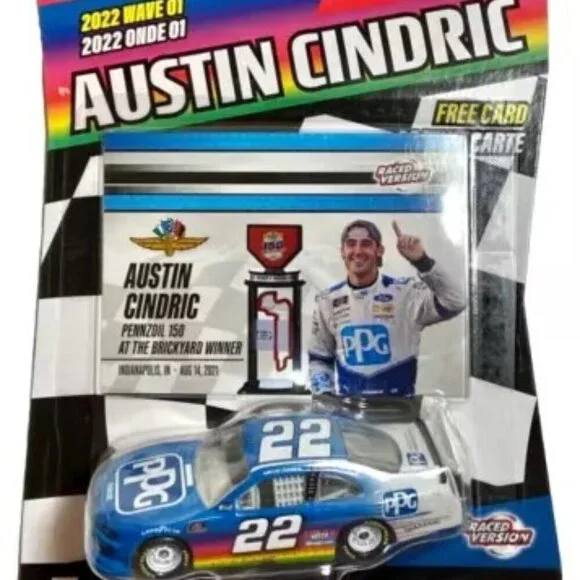 Nascar Authentics Austin Cindric‎ #22 PPG Indy Win 2022 Wave 1 Die-Cast 1:64 Car