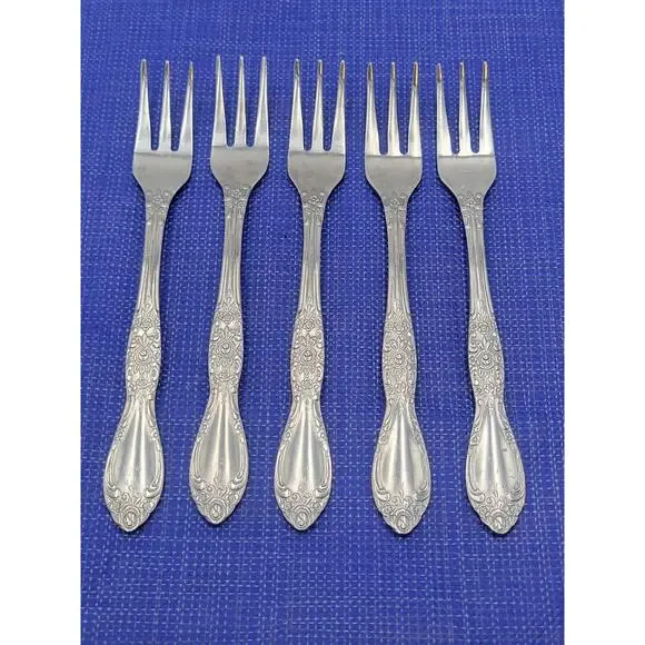 Northland Korea Stainless Carolina Set 5 Cocktail Forks 5.3/8