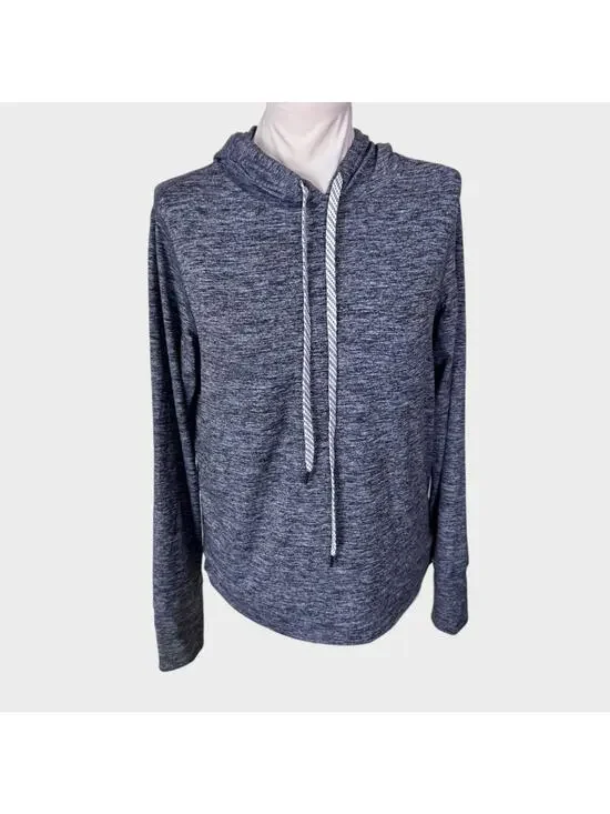 Member's Mark Favorite Soft Pullover Small Hooded Sweatshirt Heather Gray