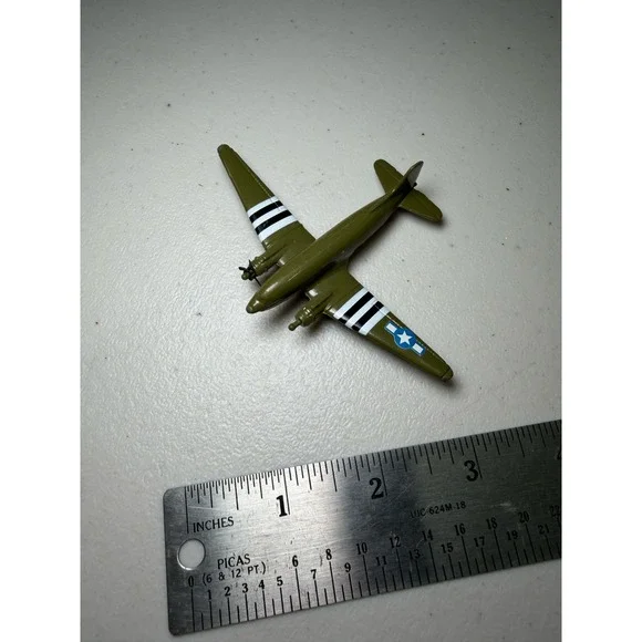 C-47 Skytrain Diecast Miniature Airplane WWII Military Transport Olive Drab A106