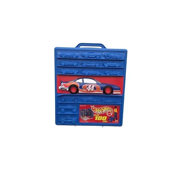 Hot Wheels Vintage 1997 100 Car Rolling Carrying Case W/Extended Handle No Cars