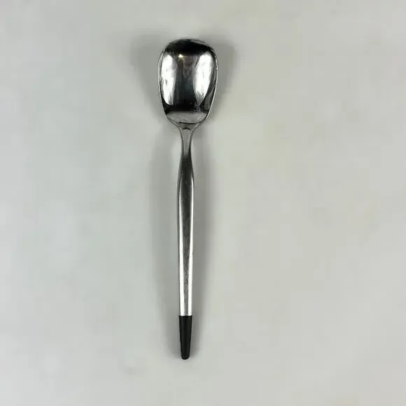 Vintage Japan Vasco Paradise POOR Stainless Steel Spoon Black Tip MCM