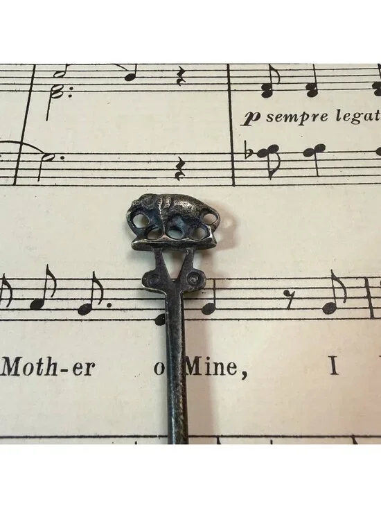 Vintage Iced Beverage Spoon Twisted Stem Elephant Figurine Finial 6