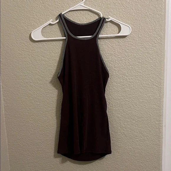 lululemon athletica Black and Gray Tank Top