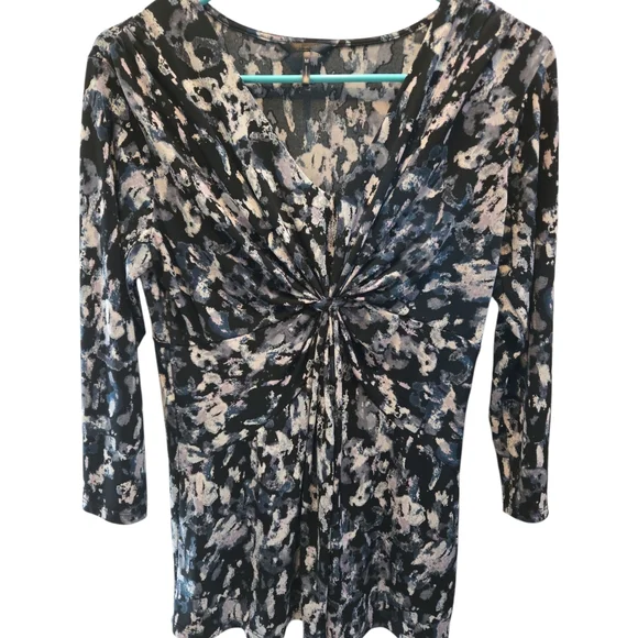 Elegant Black and White Women's Top SZ M