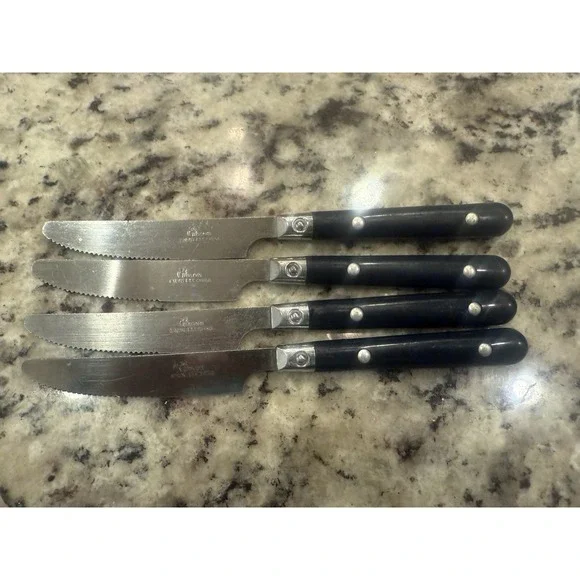 Vintage Gibson‎ 4 Piece Butter Knife Set Stainless Steel Flatware