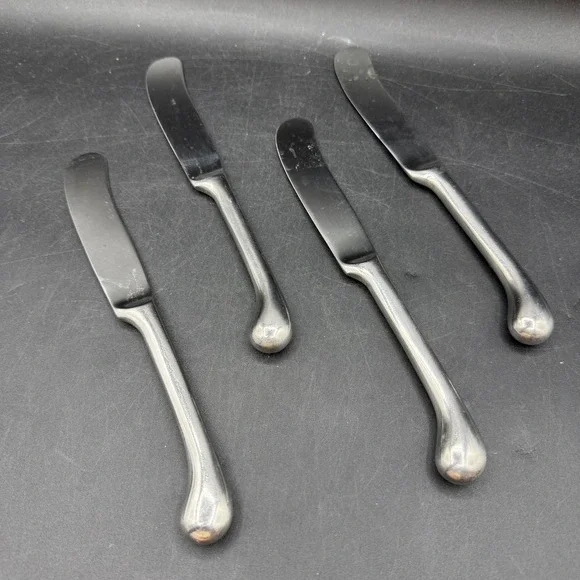 Dansk Kobenhavn Set of 4 Dinner‎ Knives Stainless Flatware Replacements MCM