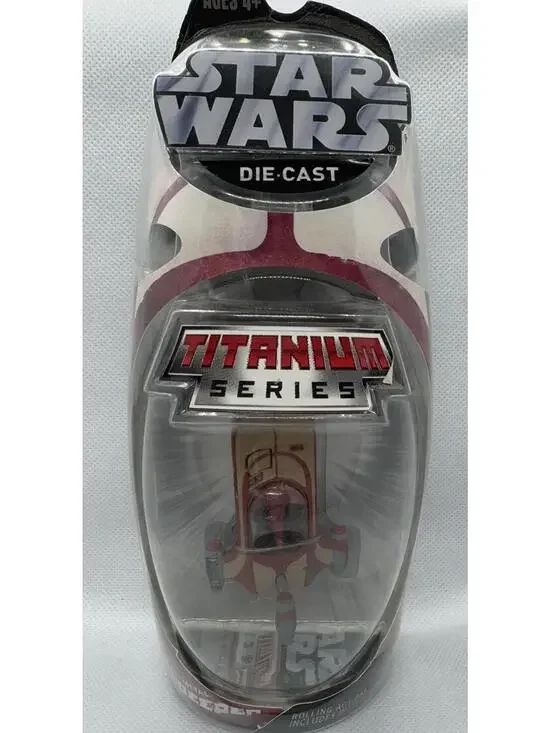 Star Wars Diecast Titanium Series LANDSPEEDER New Rolling Action With Stand