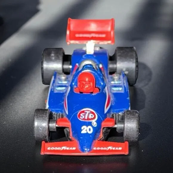 1984 Matchbox Blue #20 Die-cast F1 Racer Goodyear Bosch STP Indy Race Car