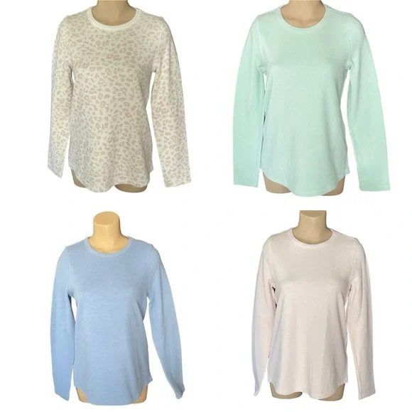 SONOMA Tops Long Sleeve Crew Neck Knit Lot of Four Size Medium