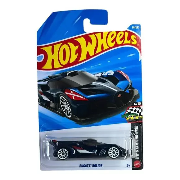 Hot Wheels 2026 Case B BUGATTI BOLIDE Blue Long Card with FREE Protector