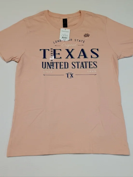 Texas Graphic Tee - Light Peach Women’s Size M