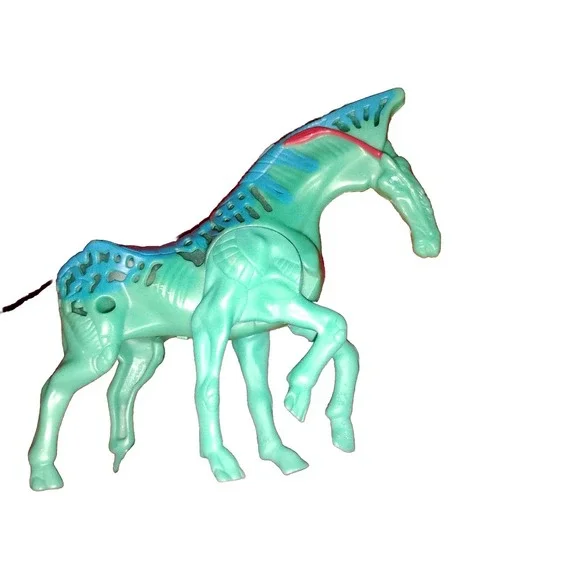 2009 Avatar Direhorse McDonald's Happy Meal‎ Toy Lights Up Turqoise Tested Works