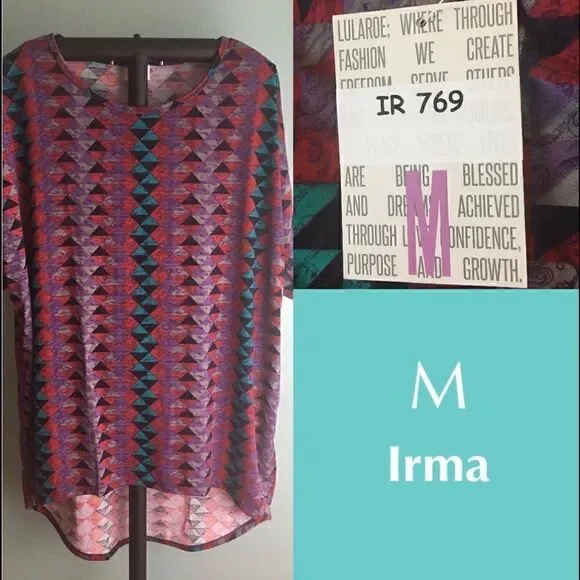 LuLaRoe Irma Medium NWT  Multi Geo