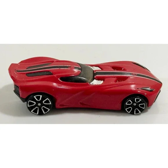 Hot Wheels Gazella GT Toy Car Kids 1:64 Red Black Racing Stripe 2014 Mattel