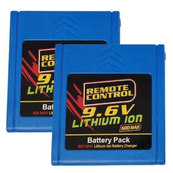 New Upgrade 2 x 9.6v / 600 mah Lithium ION Battery for New Bright RC Truck