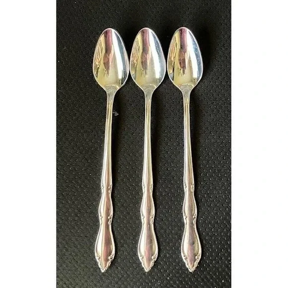 3 Ice Teaspoons 1847 Rogers Bros ANNIVERSARY Silverware International Stainless