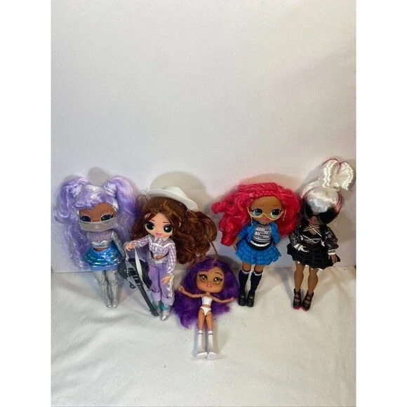 LOL SURPRISE FASHION DOLL LOT OF 4 MULTICOLOR 11 INHES
