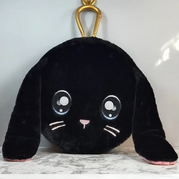 Na!Na!Na! Bunny Surprise Carrying Case Only  Faux Fur Black with Gold Accents