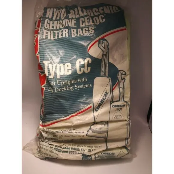 Pack of 8 Oreck XL Type CC Vacuum Cleaner‎ Bags CCPK8DW