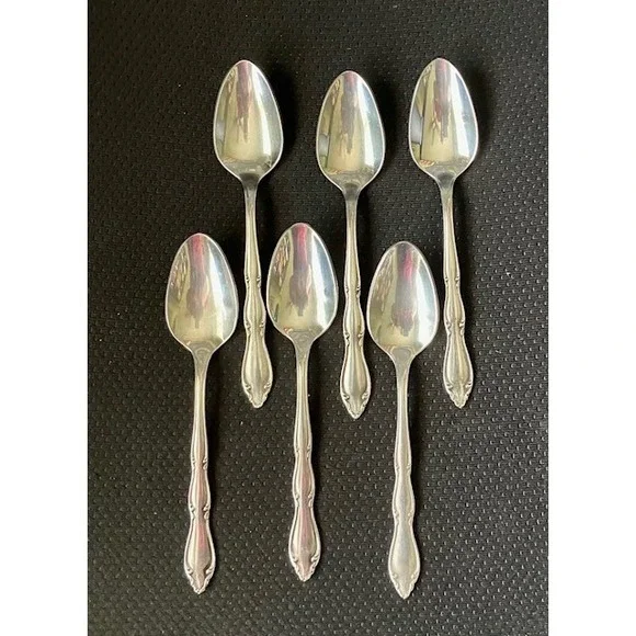 6 Teaspoons 1847 Rogers Bros. ANNIVERSARY Silverware International Stainless